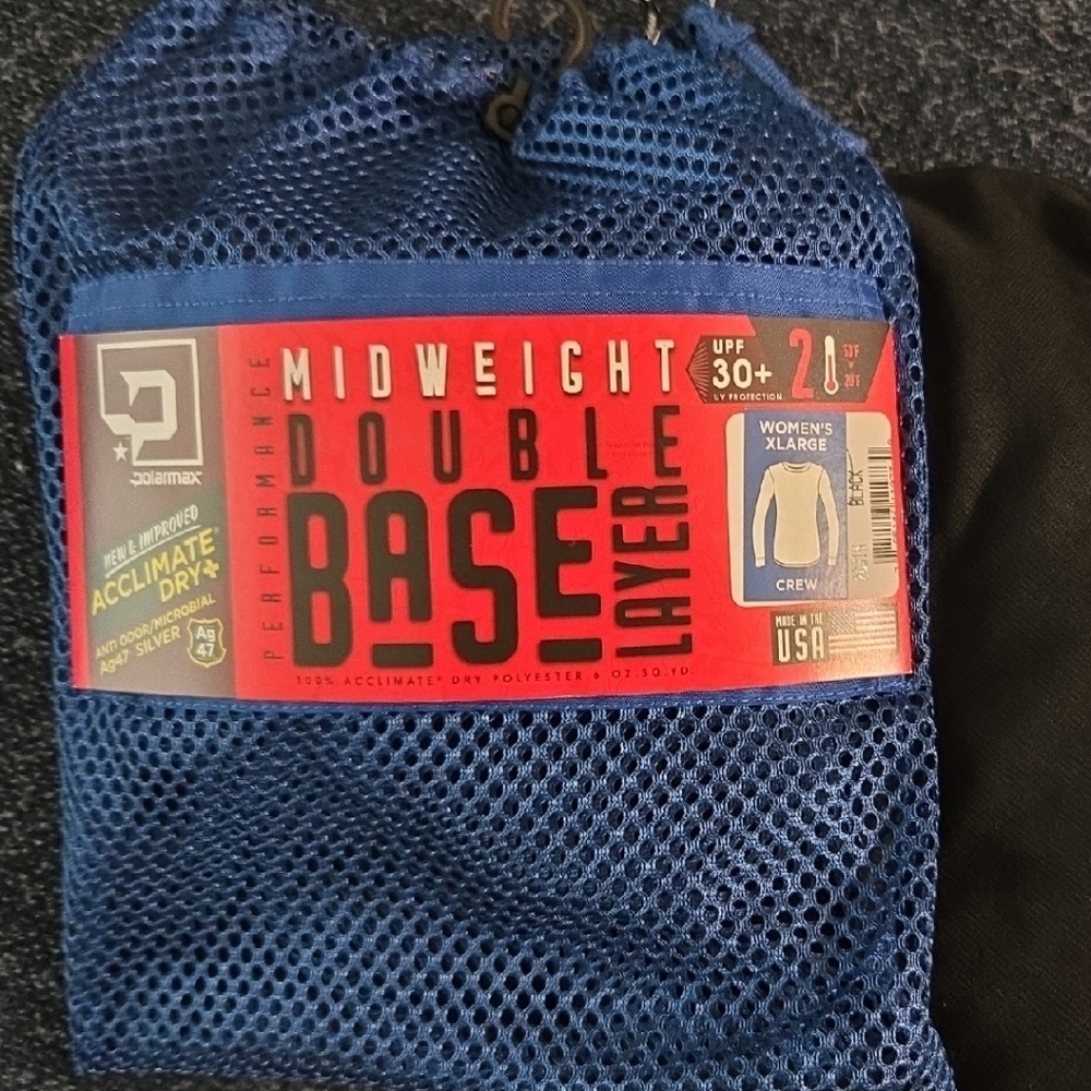 BLACK Double Base Layer Performance Wear